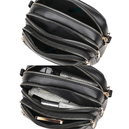 Leather Bag Dome Crossbody Shoulder PU Women's