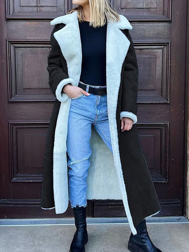 Coat Fleece Women's Pocket Teddy Jacket Breathable Warm