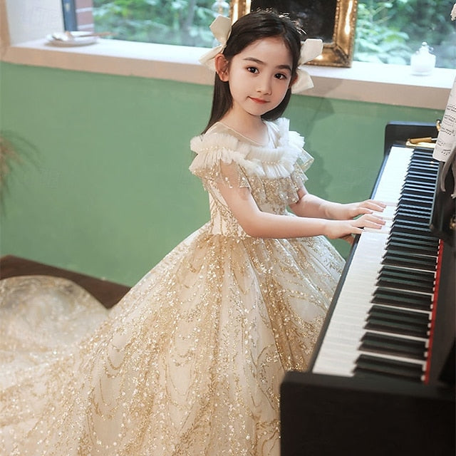 Girl Princess Flower Dress Kid's Girls'