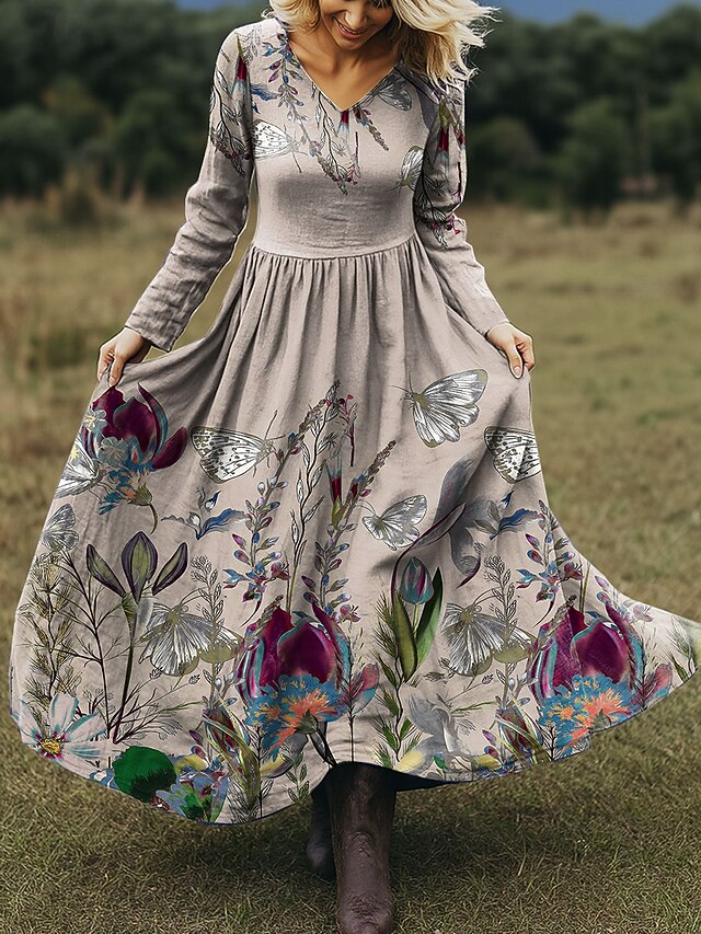 Women's Maxi Dress A Line Dress Vacation Casual Boho Beach