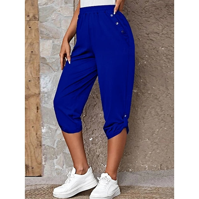 Women's Sweatpants Capri Pants Chinos Vacation Fashion