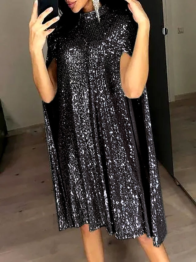 Women's Gold Dress Sequin Dress Party Dress Mini Dress