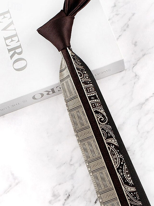 with Men's Classic Necktie Pattern Polyester