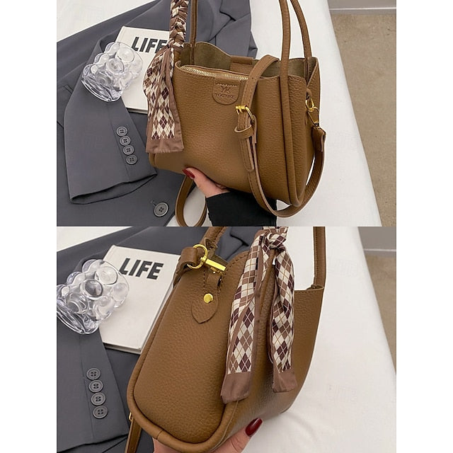 Handbag Bag Bags Shoulder Crossbody Women's Bucket PU