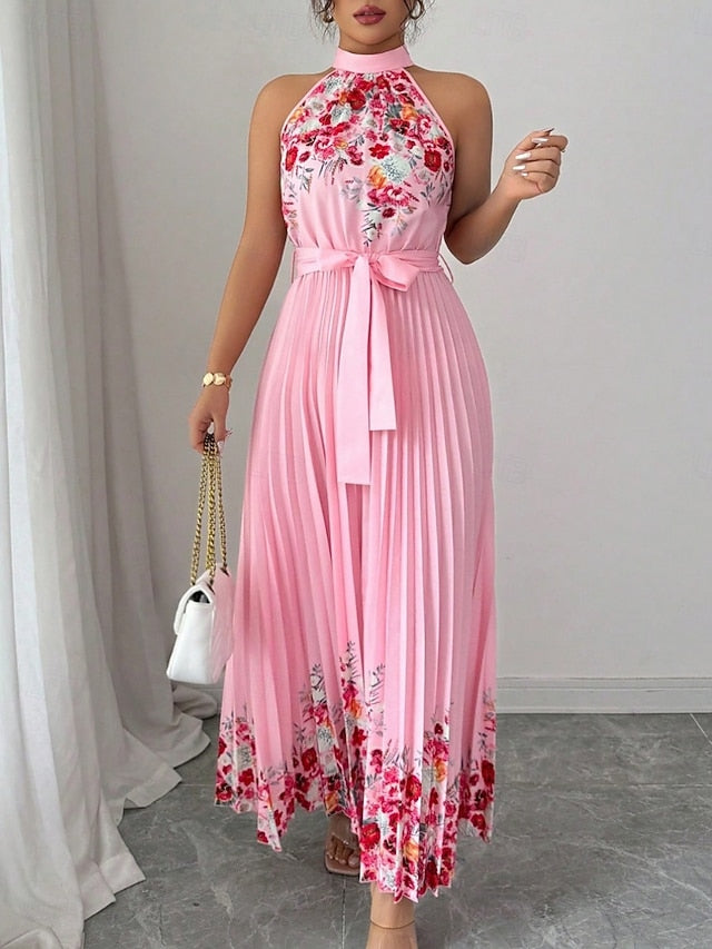 Women's Maxi Dress A Line Dress Halter Dress Vacation