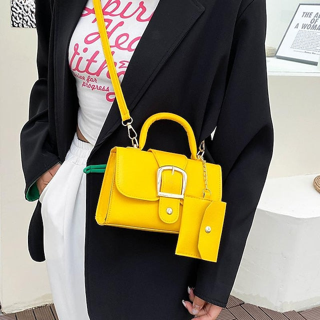 Daily Handbag Leather Women's PU Crossbody Bag Durable