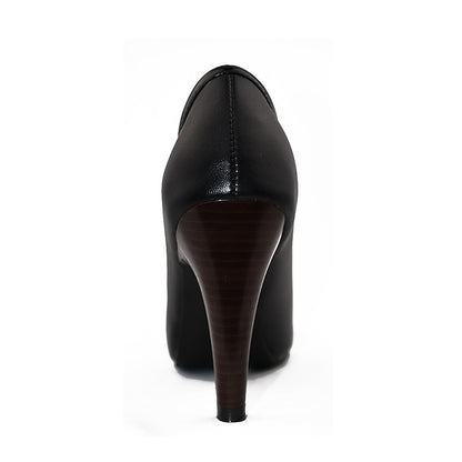 with Ankle Two-Tone Heeled Boots Bow-Embellished Women's