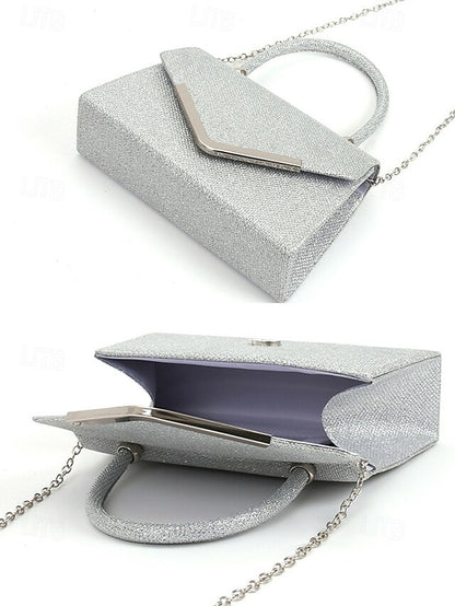 Evening Strap – Bag Women's Chain with Clutch Glitter