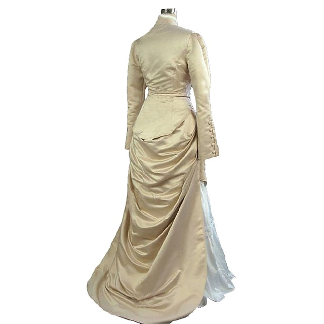 Top Dress Victorian 1910s Edwardian Floor Length Dress Outfits