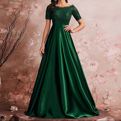 A-Line Bride Evening Gown Dress Sparkle of Mother Formal the