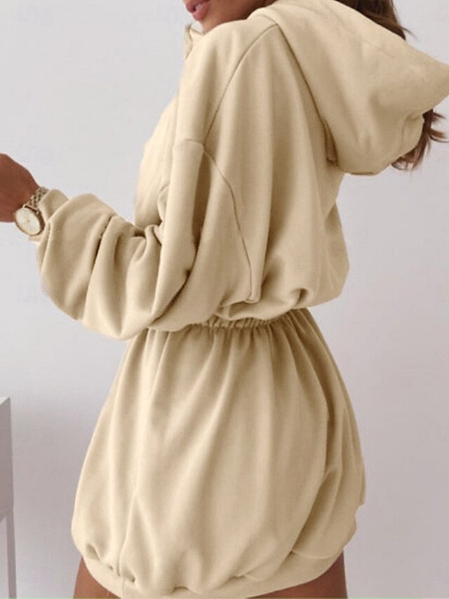 Women's Mini Dress Hoodie Dress Casual Dress Fashion Modern