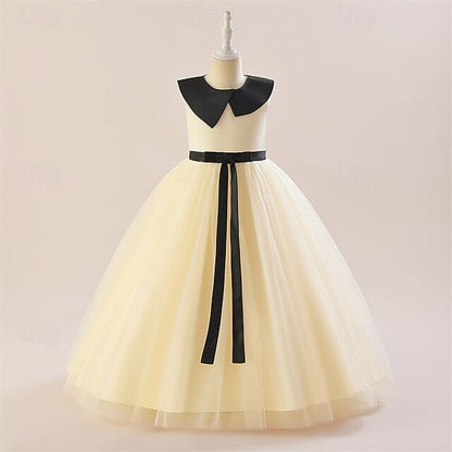 Dress Color Sleeveless Performance Party Kids Girls' Block