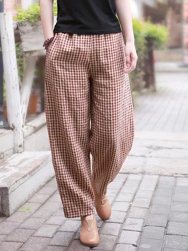 Women's Wide Leg Pants Trousers Vacation Streetwear Simple