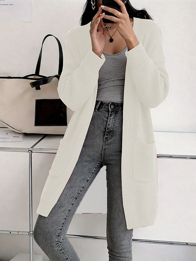 Women's Sweater Cardigan Fashion Streetwear Casual Pure