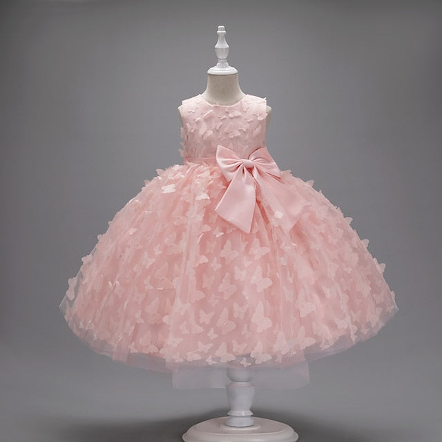 Butterfly Party Girl Dress Kids Girls' Flower
