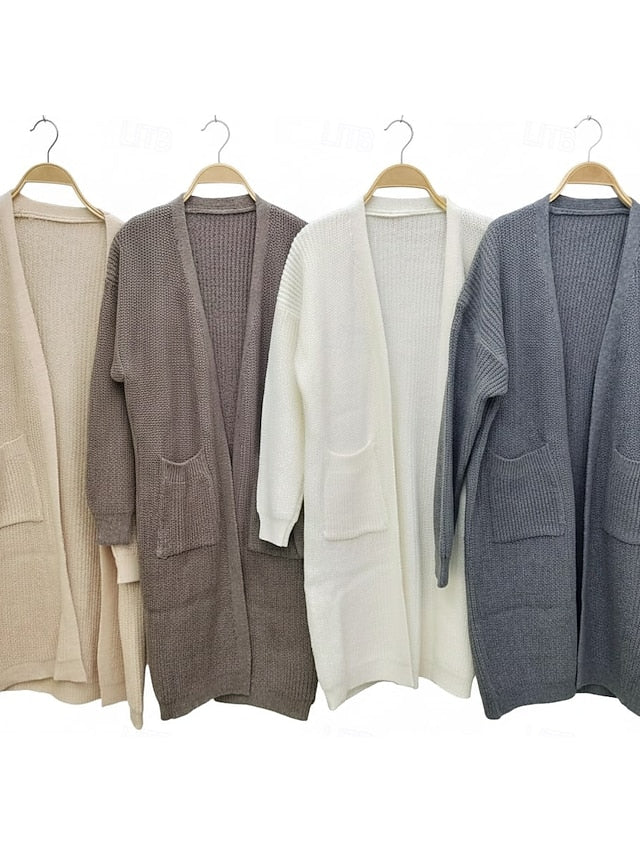 Women's Sweater Cardigan Fashion Streetwear Casual Pure