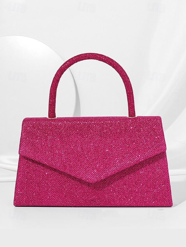 Clutch Bags Bag Evening Flap Polyester Women's Shoulder