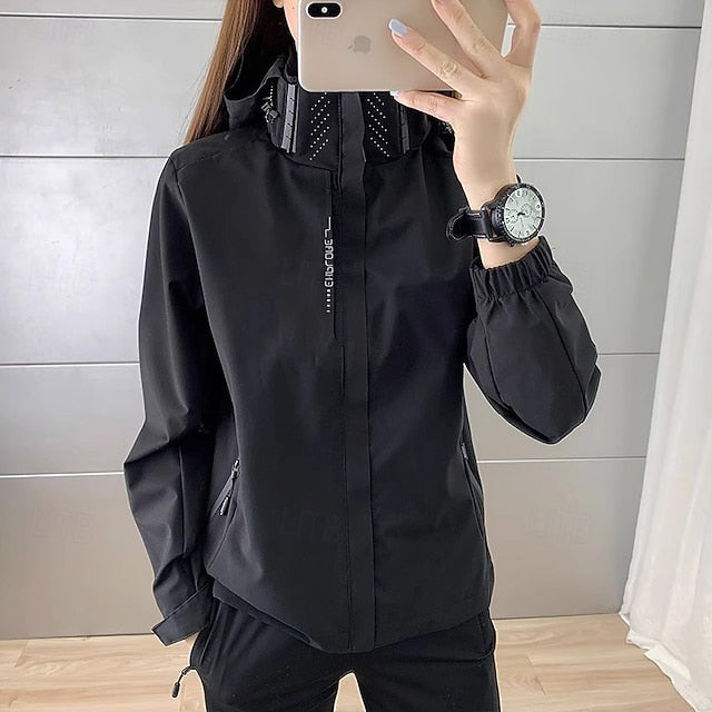 Women's Windbreaker Hiking Jacket Rain Coat Outdoor