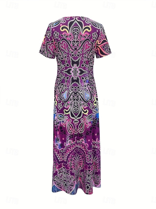 Women's Maxi Dress T Shirt Dress Tee Dress Sundress Summer