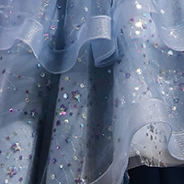 Girls' Performance Party Kids Sequin Sleeve Dress Short