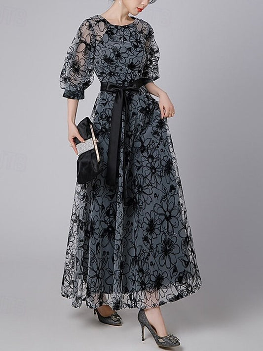 A-Line Dress Ankle Length Party Dress Cocktail Dress Wedding