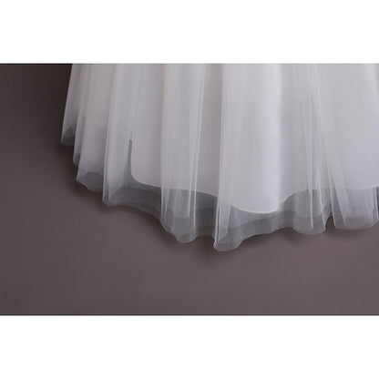 Solid Flower Kids Girls' Dress Party Girl Color