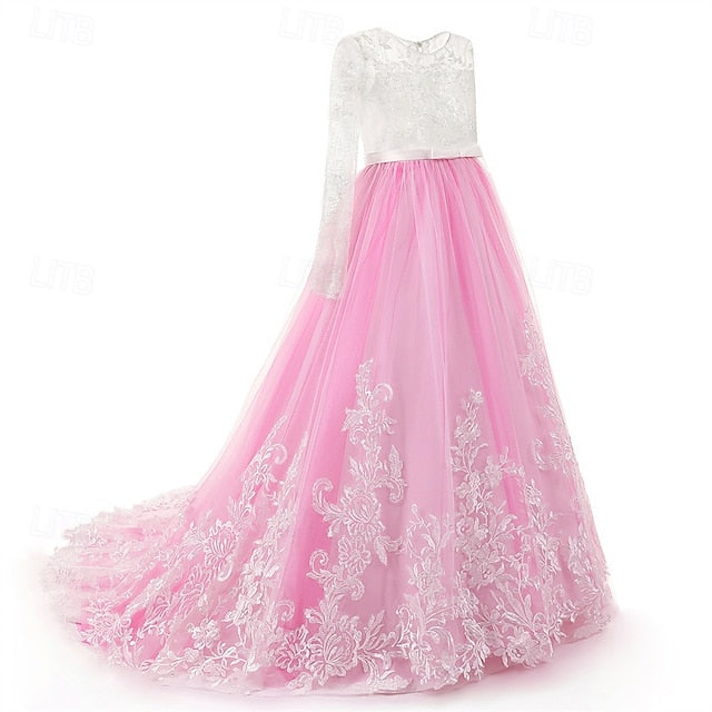 Kid's Girl Flower Dress Girls' Princess