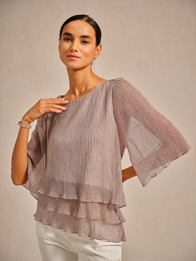 Women's Blouse Dressy Tops Flowy Tops Chiffon Tops Sequins