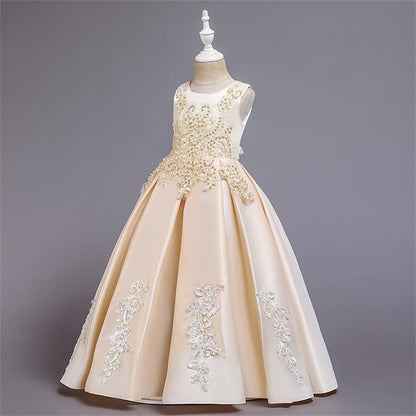 Girl Flower Girls' Evening Party Dress Gown