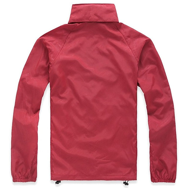 Women's Men's Waterproof Hiking Raincoat UPF 50+ UV