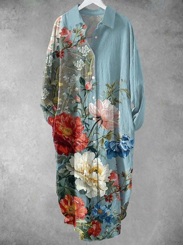 Women's Midi Dress Shirt Dress Casual Dress Fashion Modern