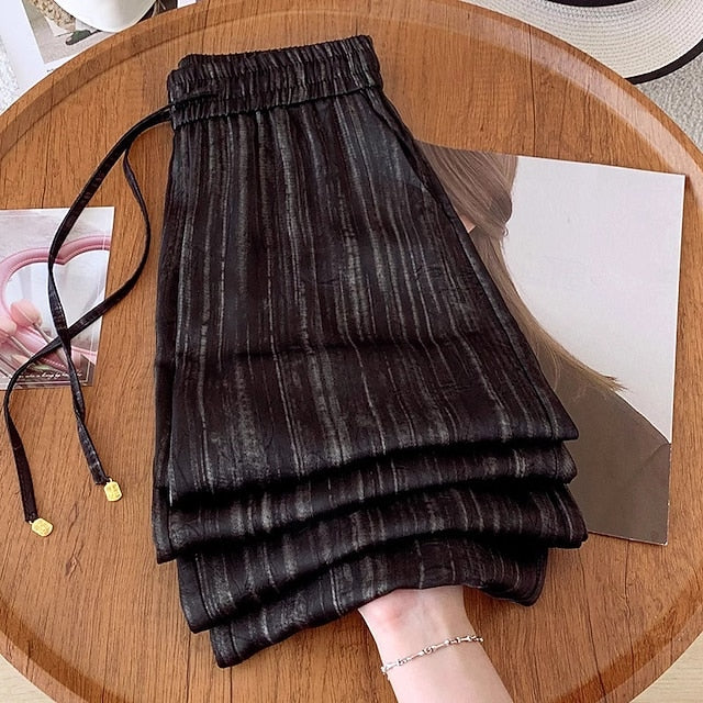 Women's Wide Leg Chinos Vacation Streetwear Basic Full