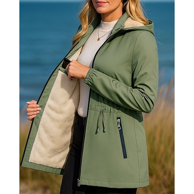 Women's Hiking Jacket Fleece Jacket Winter Coat Thermal
