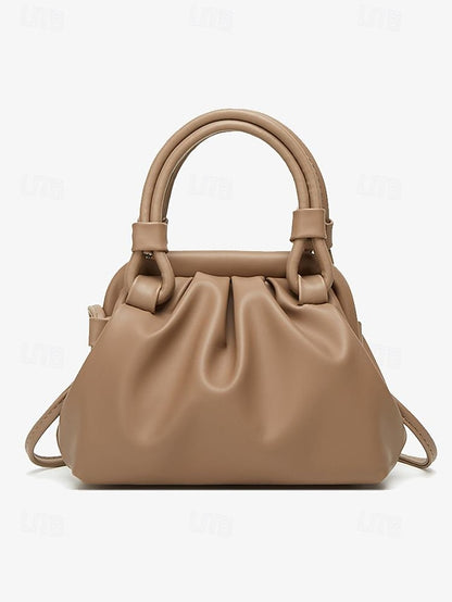 Elegant with Cream – Women's Drawstring Closure Handbag