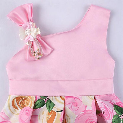 Flower Dress 3D Party Summer Sleeveless Easter Girls'