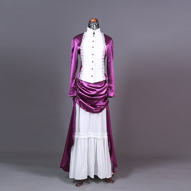 Top Dress Victorian 1910s Edwardian Floor Length Dress Outfits