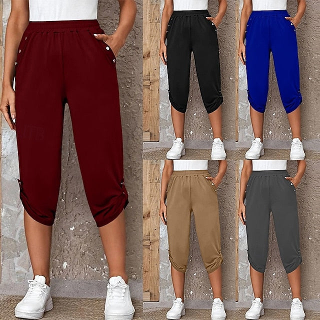 Women's Sweatpants Capri Pants Chinos Vacation Fashion