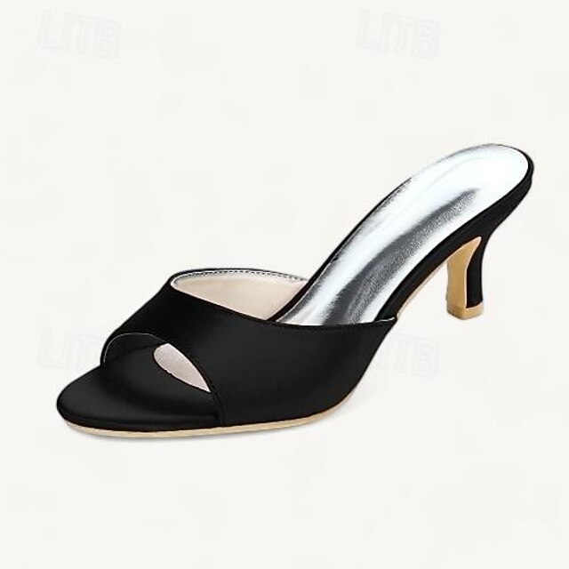 Kitten Heel Sandals Open Toe Women's Wedding Shoes