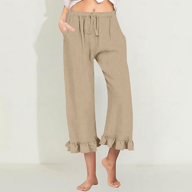 Women's EU / US Size Capri shorts Fashion Casual Capris