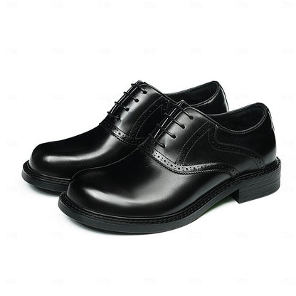 Layer First Leather Oxford Shoes- Genuine Men's