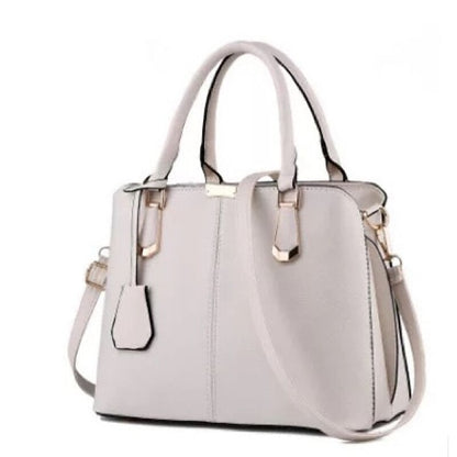 Leather Women's Green Elegant Handbag Faux – Structured