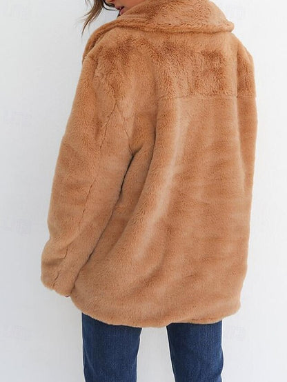 Women's Comfortable Teddy Coat Warm Furs Fur Faux