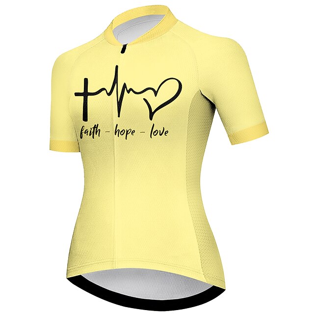 Women's Cycling Jersey Heart Graphic Funny Short Sleeve