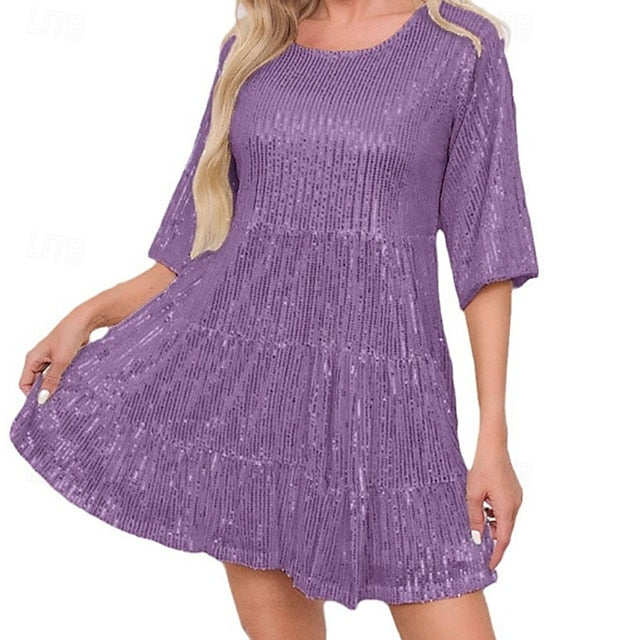 Women's Mini Dress White Dress Black Dress Sequin Dress