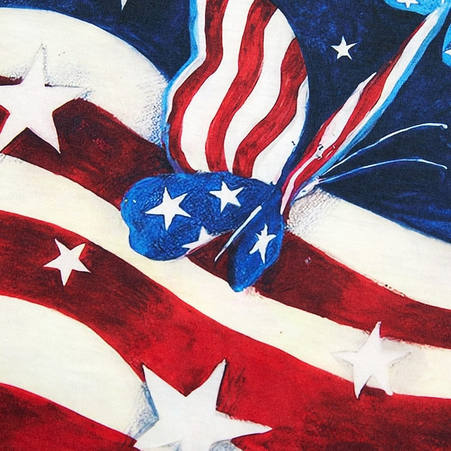 Independence Day Patriotic Shirt Women's T Shirt Flag