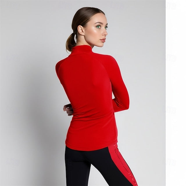 Figure Skating Fleece Jacket Women's Ice Skating Jacket Top