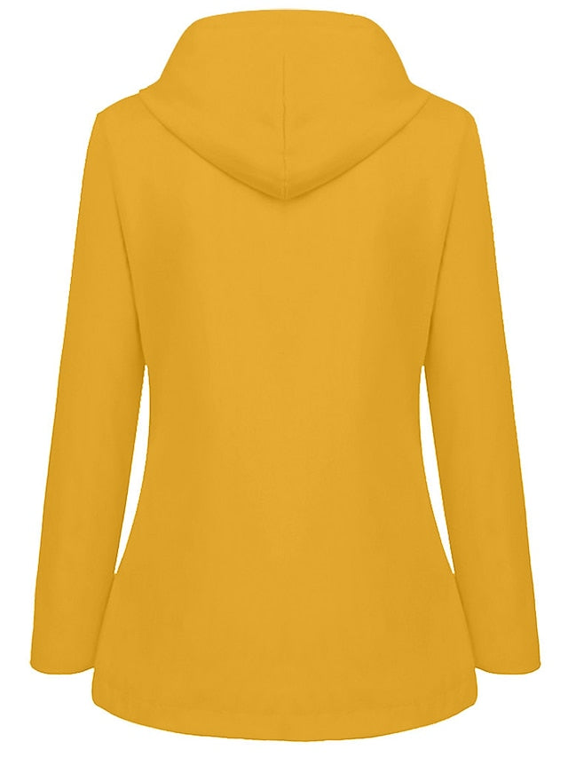 Women's Rain Jacket Raincoat Hiking Fleece Jacket Winter