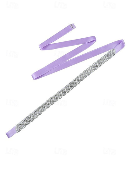 Bridal Waistband Wedding Rhinestone Elegant Crystal