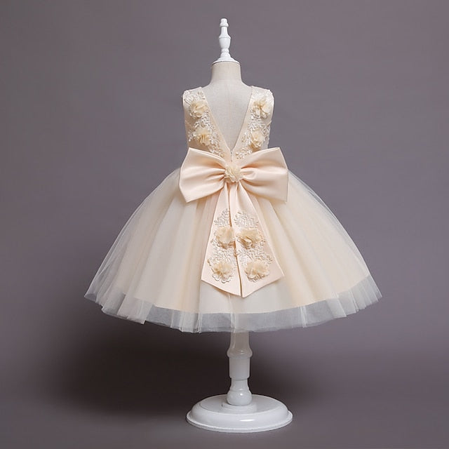 Dress Party Wedding Girls' Girl Flower