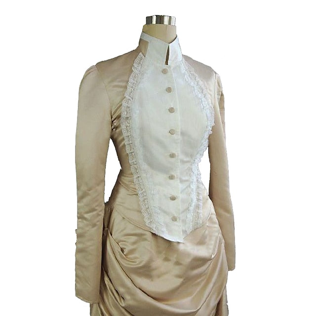 Top Dress Victorian 1910s Edwardian Floor Length Dress Outfits